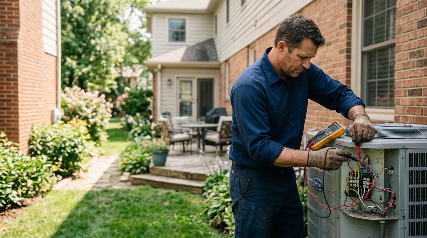 HVAC technician working near Louisville, GA